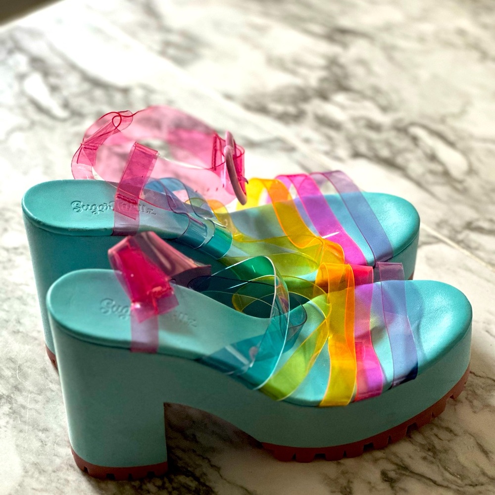 Very rare sugar thrillz jelly sandals